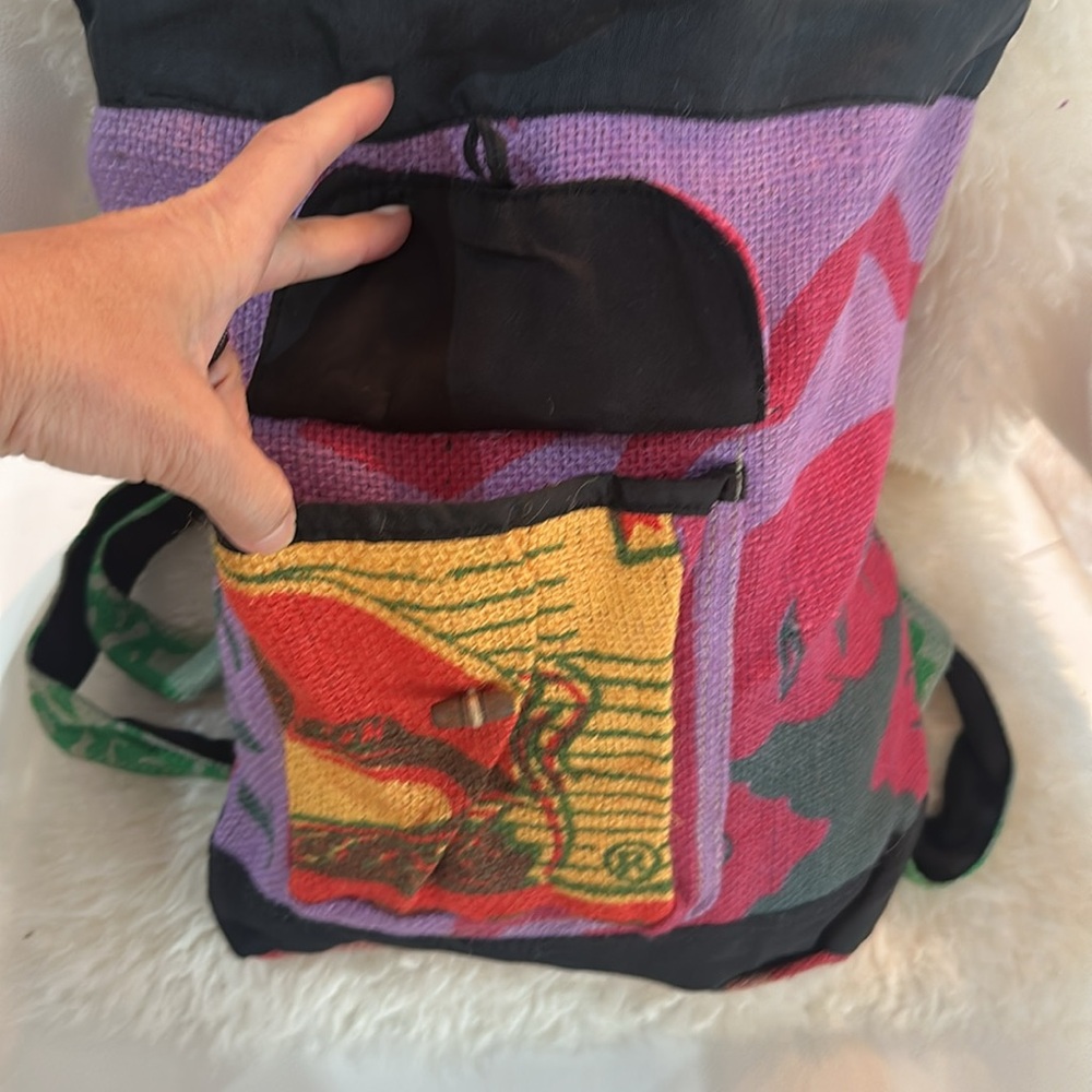 Dydaktik Recycled Patchwork Boho Backpack - image 7